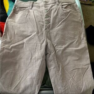 We the Free Corduroy Button-Fly Pants in Light Lavender